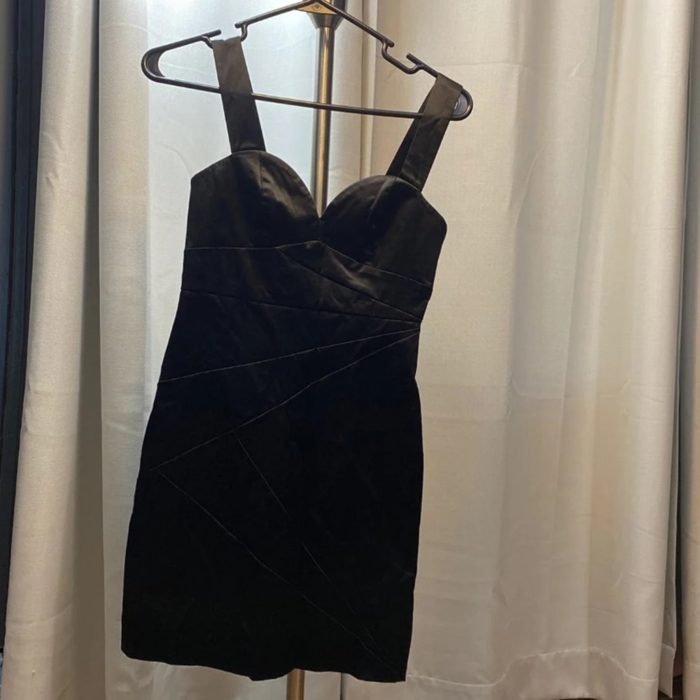 HM satin black  dress size 4